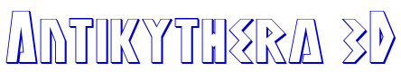 Antikythera 3D الخط